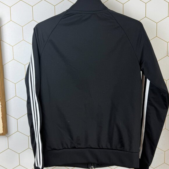 Adidas Women's Black Warm-Up Slim 3-Stripes Track Jacket - Size - Small - Picture 4 of 7